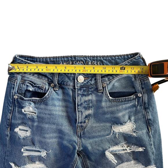 American Eagle Tomgirl Mid-Rise Jeans Women’s Size 2 Denim - Picture 6 of 13